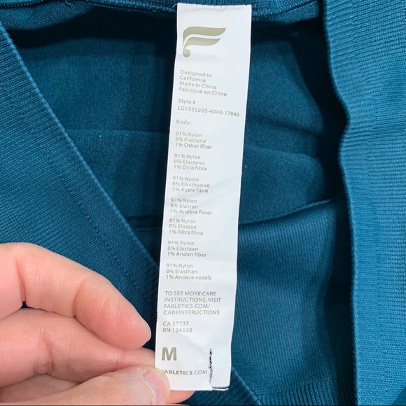 Fabletics Sync High Waist Perforated 7/8 Leggings - Picture 4 of 6